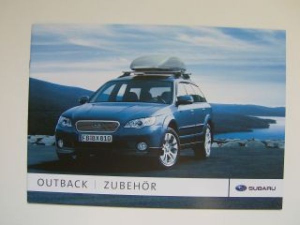 Subaru Outback Zubehör Prospekt 8/2007 NEU