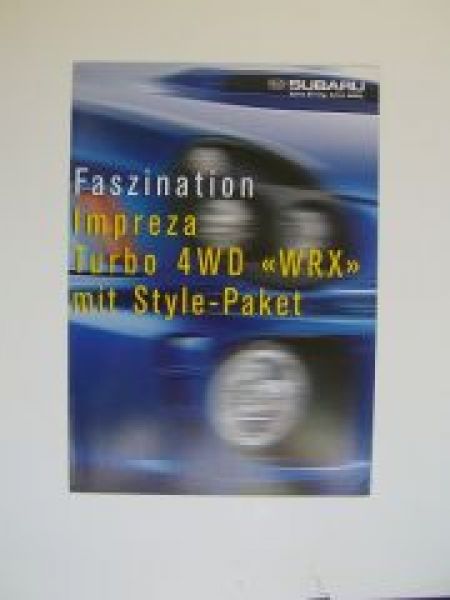 Subaru Impreza Turbo 4WD WRX +Style Paket Prospekt NEU