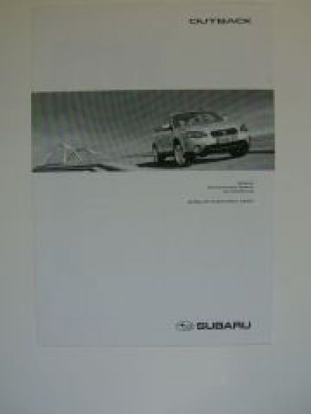 Subaru Outback Preisliste 9/2005 NEU