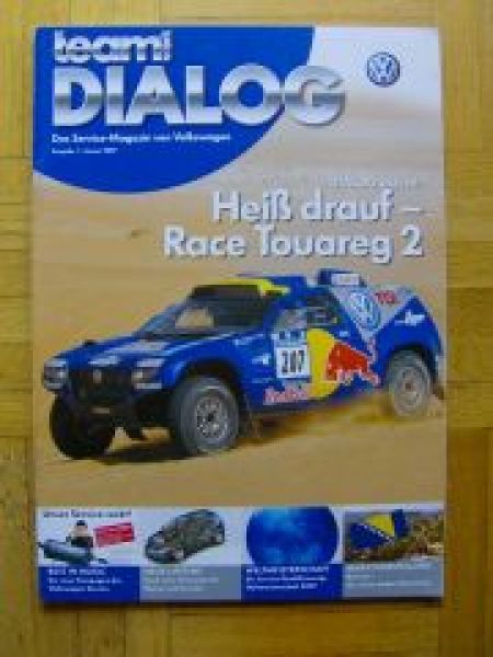 VW Service-Magazin Race Touareg2 1/2007 internes Heft