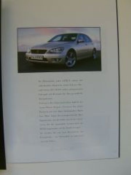 Lexus IS200 Das Zubehör Prospekt 5/1999 NEU