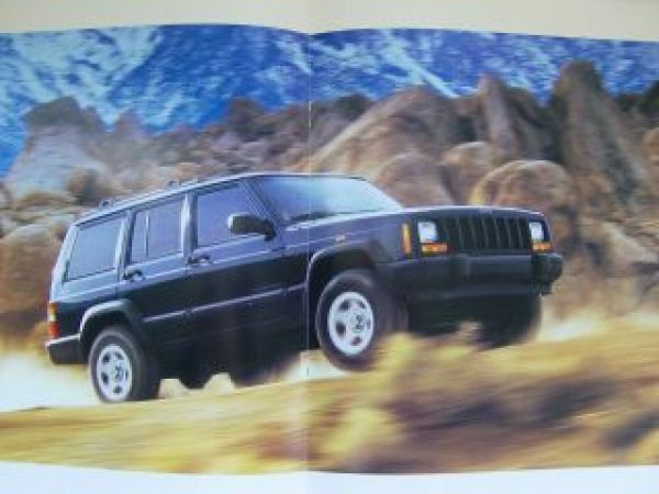 Jeep Cherokee Rechtslenker UK Prospekt 1999 NEU+Pricelist