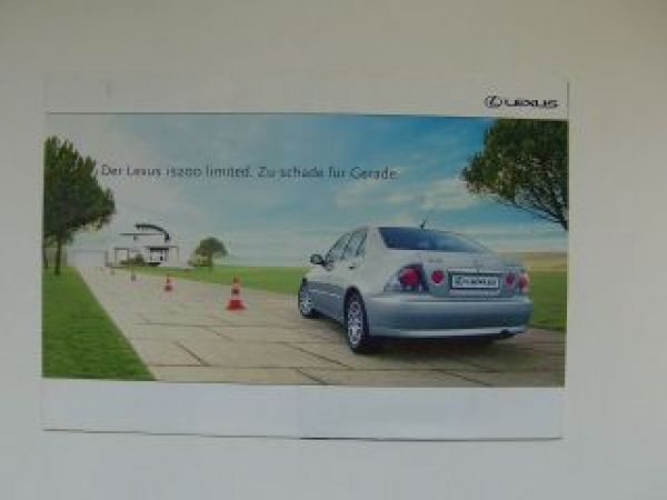 Lexus Infoflyer IS200 Limited+ SportCross  Prospekt