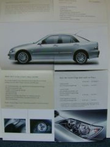 Lexus Infoflyer IS200 Limited+ SportCross  Prospekt