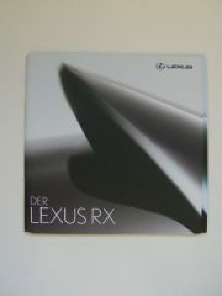 Lexus RX Prospekt +Preisliste 7/2006 NEU TypMCU