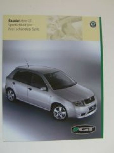 Skoda Fabia GT Prospekt 9/2001 NEU
