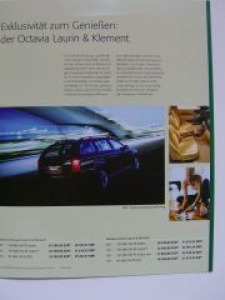 Skoda Autos die bewegen Octavia Fabia Prospekt 11/2000