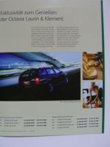 Skoda Autos die bewegen +Laurin & Klement Prospekt 8/2000