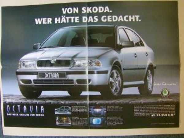 Skoda Octavia SLX Prospekt/Poster 4/1997 NEU