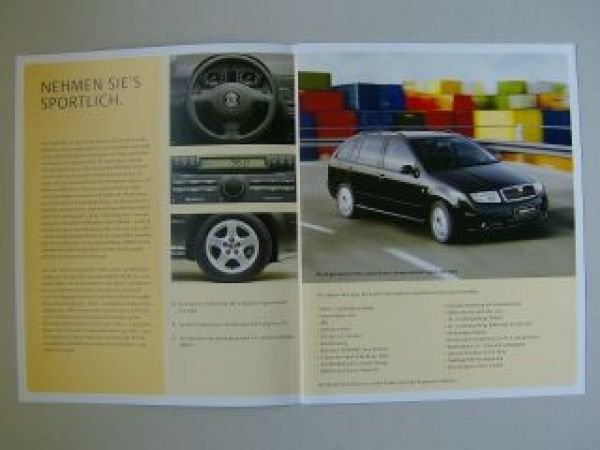Skoda Fabia Sport Prospekt 9/2005 NEU