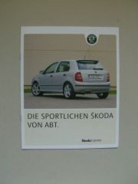 Skoda Die Sportichen von ABT Zubehör Prospekt 11/2003