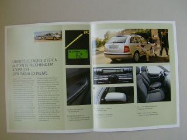 Skoda Fabia EXTREME Prospekt 1/2004 NEU