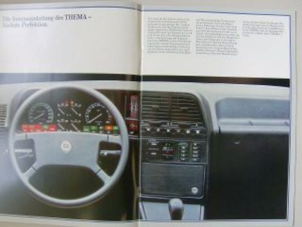 Lancia Thema Prospekt 3/1985 Rarität