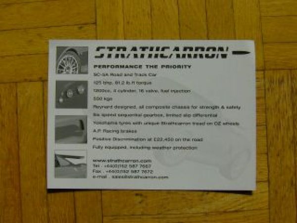 Strathcarron Infokarte UK Englisch Rarität NEU