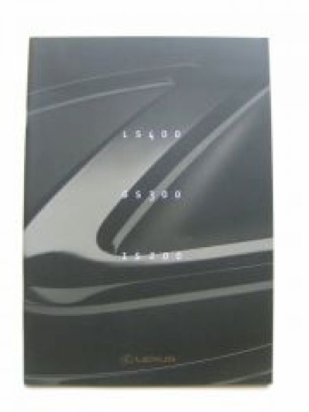 Lexus LS400 GS300 IS200 4/1999 Prospekt NEU