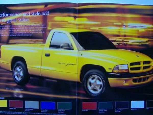 Dodge Dakota Prospekt 1999 +Mopar Zubehör USA Englisch NEU