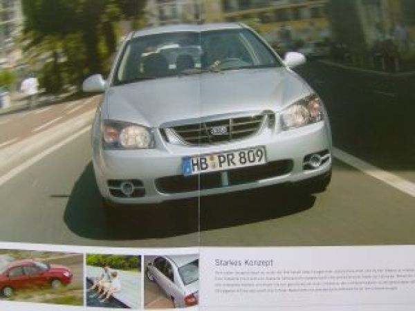 Kia Cerato Prospekt +Preisliste 8/2004 NEU