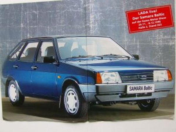 Lada Samara Baltic Vorstellungsprospekt Essen Motorshow 1996