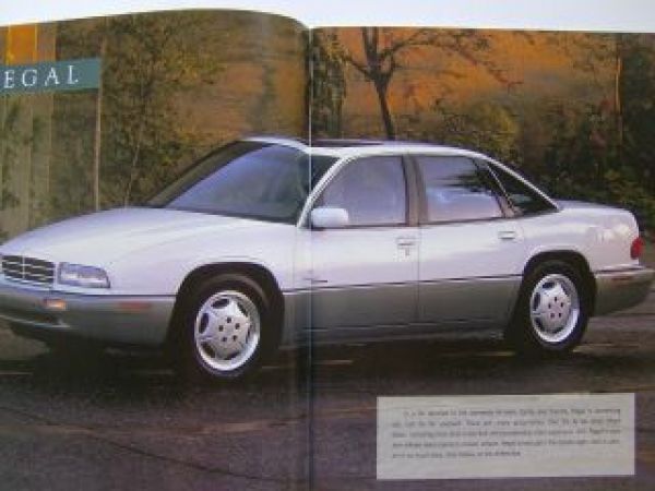 Buick Prospekt Programm 1996 Riviera Regal LeSabre