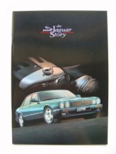 Jaguar Story 1922-1995 Prospekt SS100 XJR 4.0 NEU