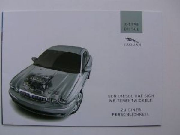 Jaguar X-Type Diesel Prospekt 6/2003 NEU