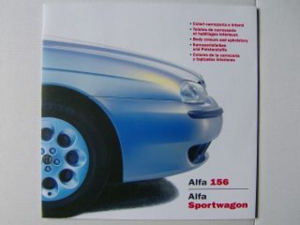 Alfa Romeo 156 +Sportwageon Karosseriefarben/Polsterstoffe