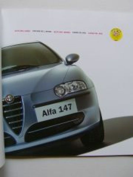 Alfa Romeo 147 Prospekt 12/2000 Vorstellung NEU Typ937