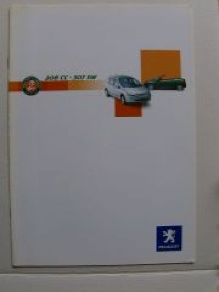 Peugeot 206CC 307SW Roland Garros Prospekt 5/2004