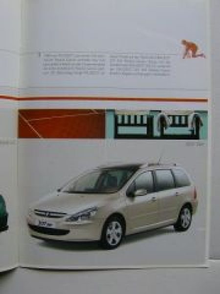 Peugeot 206CC 307SW Roland Garros Prospekt 5/2004