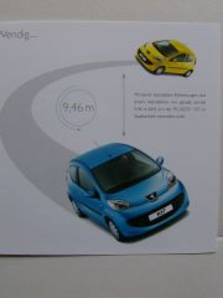 Peugeot 107 Prospekt 4/2005 NEU A5 Format