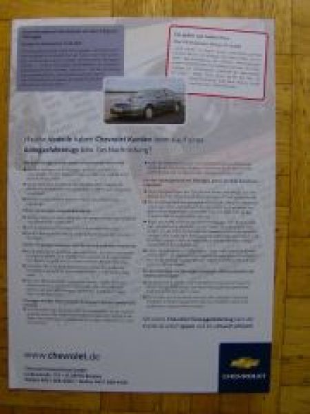 Chevrolet Autogas Presseschau alle Modelle NEU