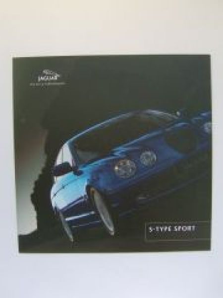 Jaguar S-Type Sport Sondermodell Prospekt Dezember 2000