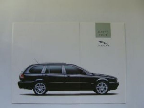 Jaguar X-Type Estate Vorabprospekt August 2003 NEU