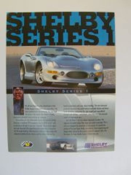 Shelby Series 1 Prospekt Englisch USA Rarität NEU