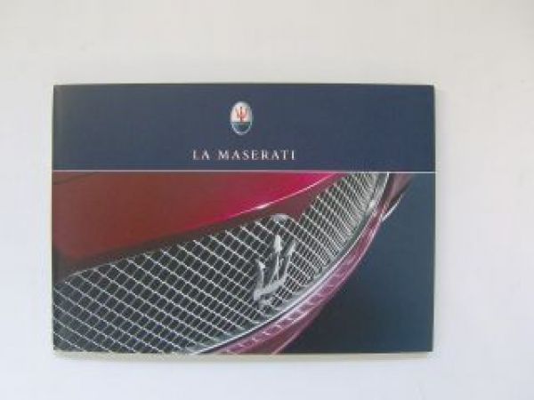 La Maserati alle Modelle Prospekt September 2005 NEU