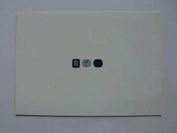 Rolls Royce Park Ward UK Englisch Prospekt 2/2000 NEU