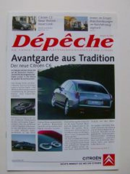 Citroen Depeche Flotteninformation Ausgabe 1/2006 C3, C6
