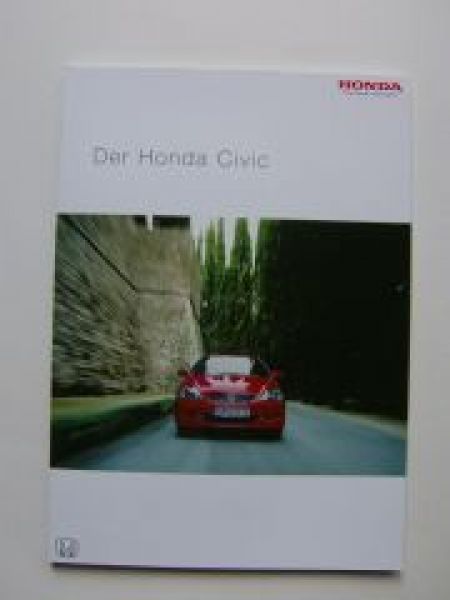 Honda Civic Prospekt November 2004 A4 Format NEU