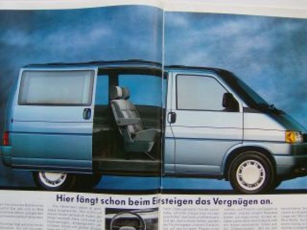 VW T4 Prospekt Generationswechsel September 1990