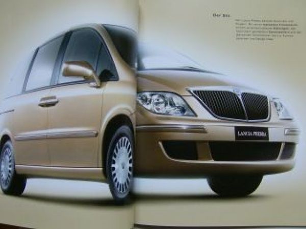 Lancia Phedra Prospektmappe +Preisliste September 2002 NEU