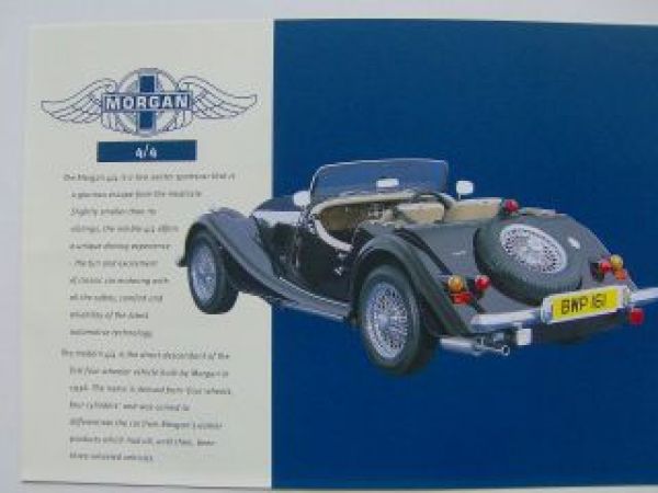 Morgan 4/4 Prospektblatt UK Englisch NEU