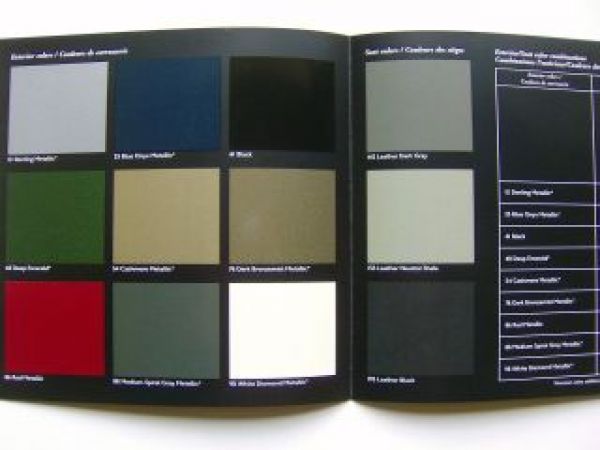 Cadillac Seville Colors & Trims MY03 Prospekt NEU