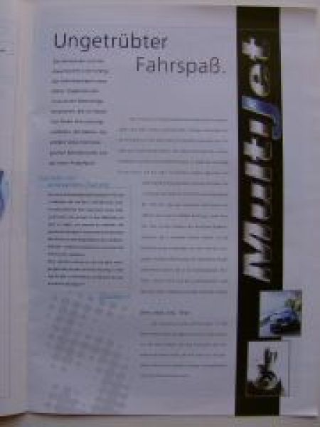 Fiat Punto A3 Format Prospekt 5/2003 Rarität NEU