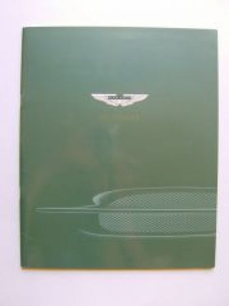 Aston Martin DB7 Vantage Prospekt UK England NEU