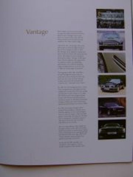 Aston Martin DB7 Vantage Prospekt UK England NEU
