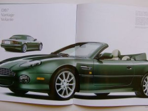 Aston Martin DB7 Vantage Prospekt UK England NEU