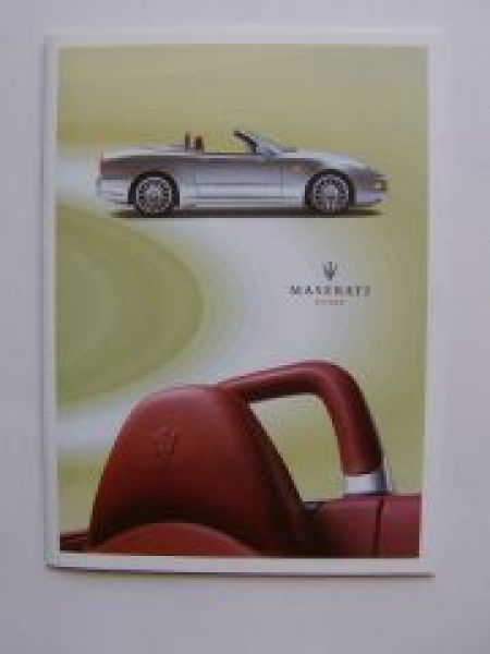 Maserati Spyder Prospekt A5 Format NEU