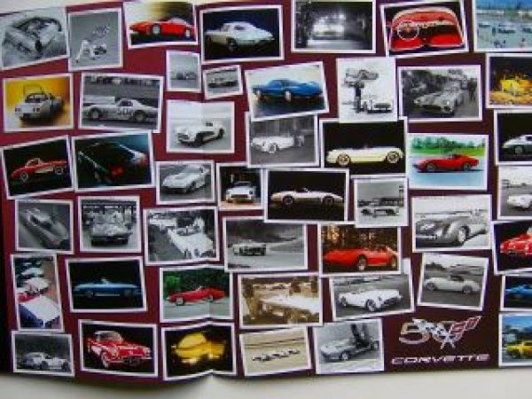 Chevrolet Corvette Prospekt Großformat 2003+Historie 1953-86