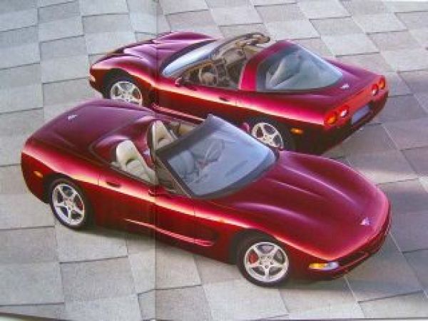 Chevrolet Corvette Prospekt Großformat 2003+Historie 1953-86