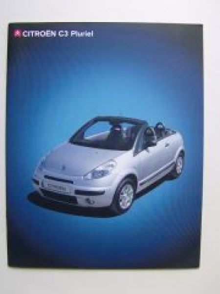 Citroen C3 Pluriel Prospekt 11/2004 Großformat
